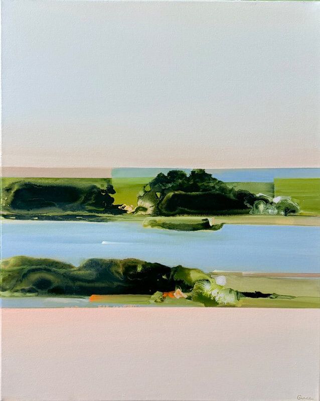 Feasting Tide, Acrylic on Canvas, 30 × 24 in — original painting by Grace Martin Franklin